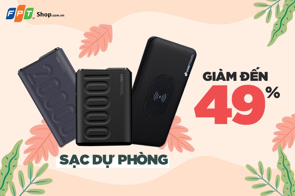 Bộ ba sạc dự phòng đáng mua nhất tháng 8 tại FPT Shop - Ảnh 1. Bộ ba sạc dự phòng đáng mua nhất tháng 8 tại FPT Shop - Ảnh 1.