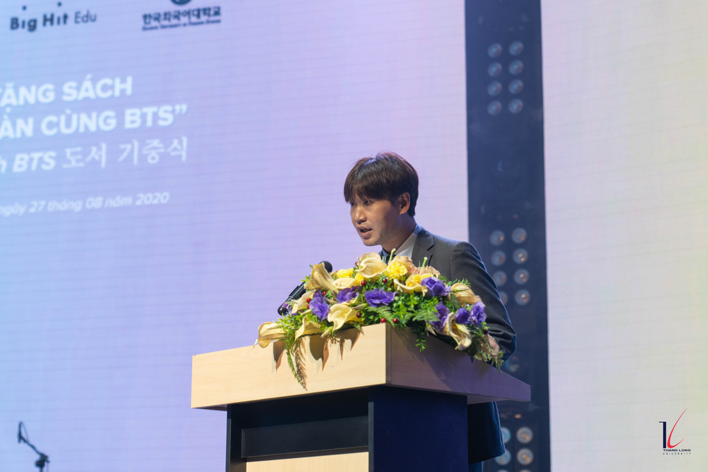 Học tiếng H&agrave;n c&ugrave;ng BTS tại Đại học Thăng Long - Ảnh 1.