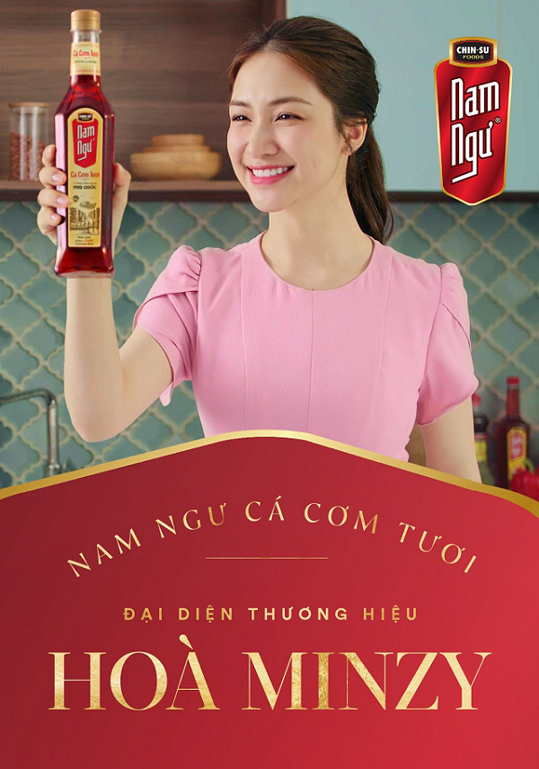 ​Hoà Minzy đại diện thương hiệu nước mắm Nam Ngư Cá Cơm Tươi - Ảnh 1.