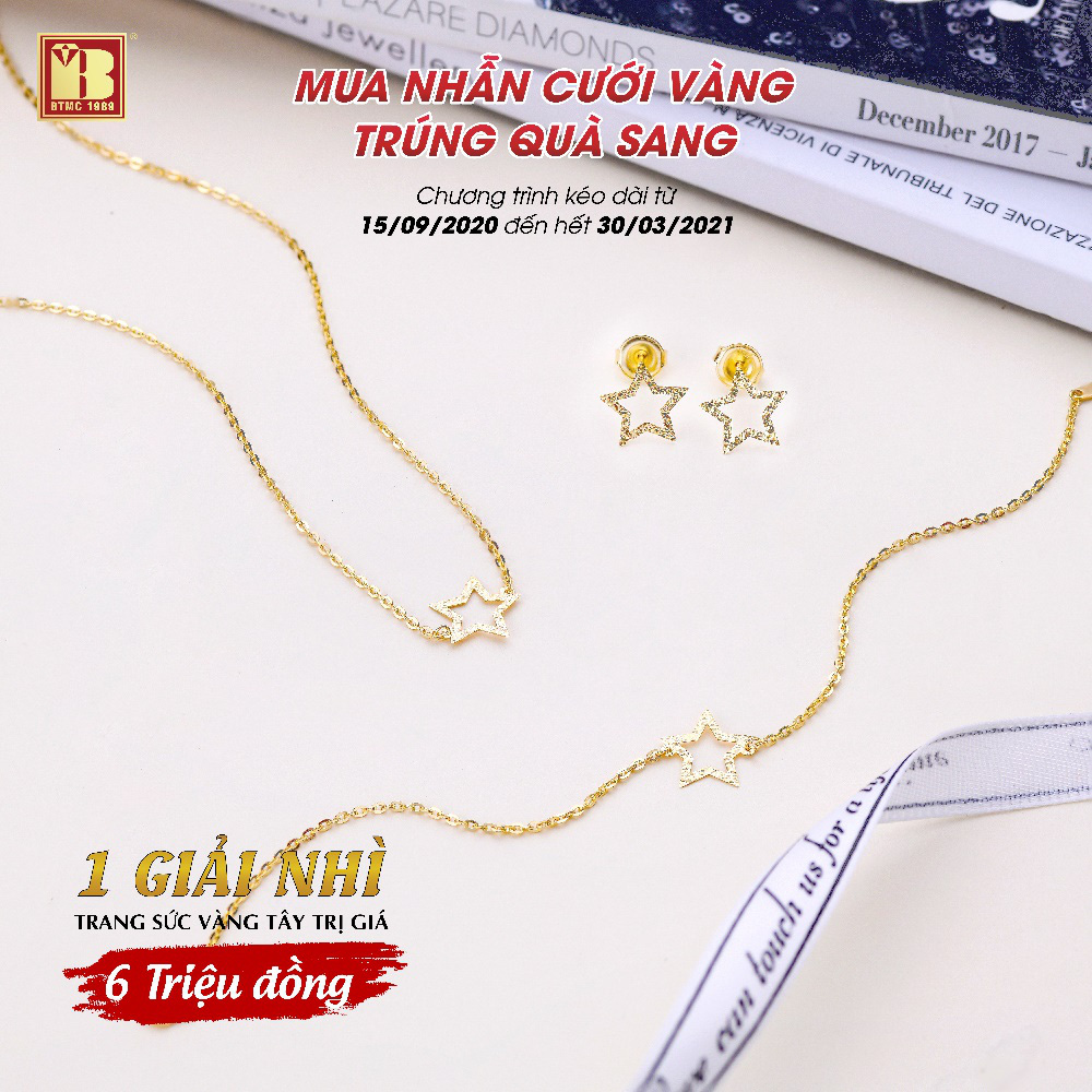 Mua nhẫn cưới vàng trúng quà sang tại Bảo Tín Minh Châu - Ảnh 4. Mua nhẫn cưới vàng trúng quà sang tại Bảo Tín Minh Châu - Ảnh 4.