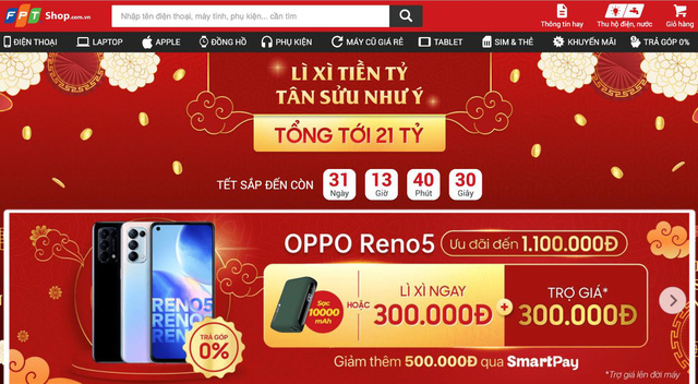 OPPO Reno5 mở ưu đãi hấp dẫn tại FPT Shop tri ân khách hàng Tết 2021 - Ảnh 3.