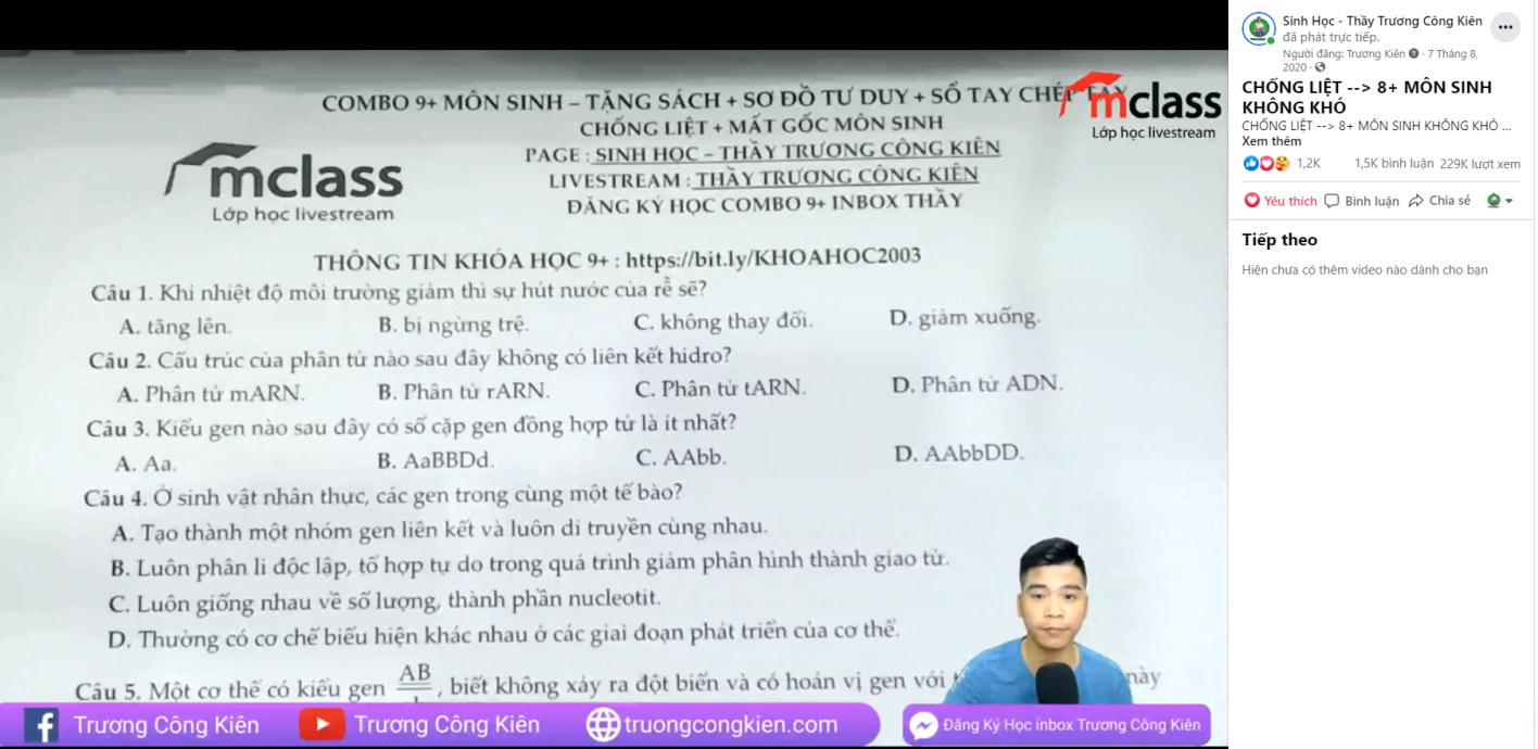 Thầy giáo trẻ truyền ngọn lửa đam mê môn Sinh học cho học sinh qua livestream Facebook - Ảnh 5.