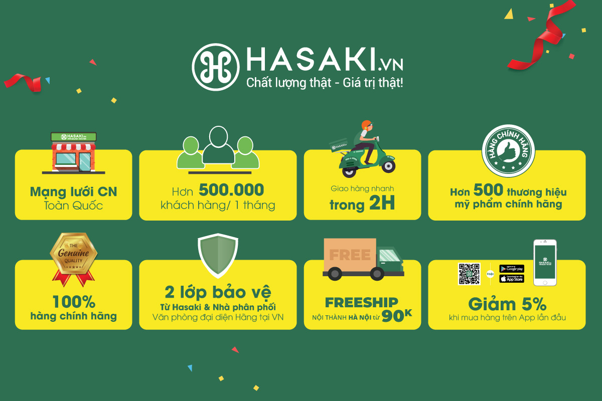 Deal 1K-5K-15K mừng khai trương Hasaki CN15: Toàn hàng hot hit, có cả fullsize, tín đồ làm đẹp chắc chắn “thích mê” - Ảnh 5. Deal 1K-5K-15K mừng khai trương Hasaki CN15: Toàn hàng hot hit, có cả fullsize, tín đồ làm đẹp chắc chắn “thích mê” - Ảnh 5.