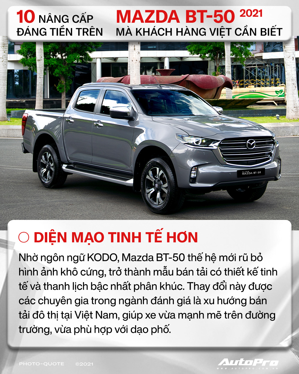 10 nâng cấp đáng tiền trên Mazda BT-50 2021 mà khách hàng Việt cần biết - Ảnh 1.