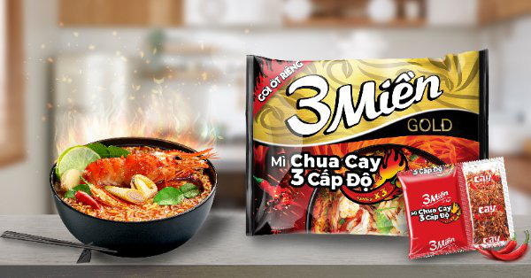 Siêu phẩm mì 3 Miền Chua Cay 3 Cấp Độ - Chua cay chuẩn vị mỗi người - Ảnh 1.