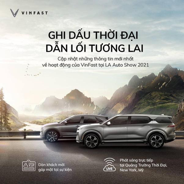 VinFast hé lộ tin hot sát ngày tổ chức LA Auto Show 2021: Có sao tầm cỡ, công chiếu giữa Quảng trường Thời đại ở Mỹ - Ảnh 2. VinFast hé lộ tin hot sát ngày tổ chức LA Auto Show 2021: Có sao tầm cỡ, công chiếu giữa Quảng trường Thời đại ở Mỹ - Ảnh 2.