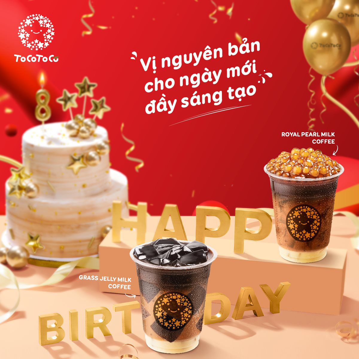 ToCoToCo mừng sinh nhật “8 năm gắn kết triệu trái tim” - Ảnh 1. ToCoToCo mừng sinh nhật “8 năm gắn kết triệu trái tim” - Ảnh 1.