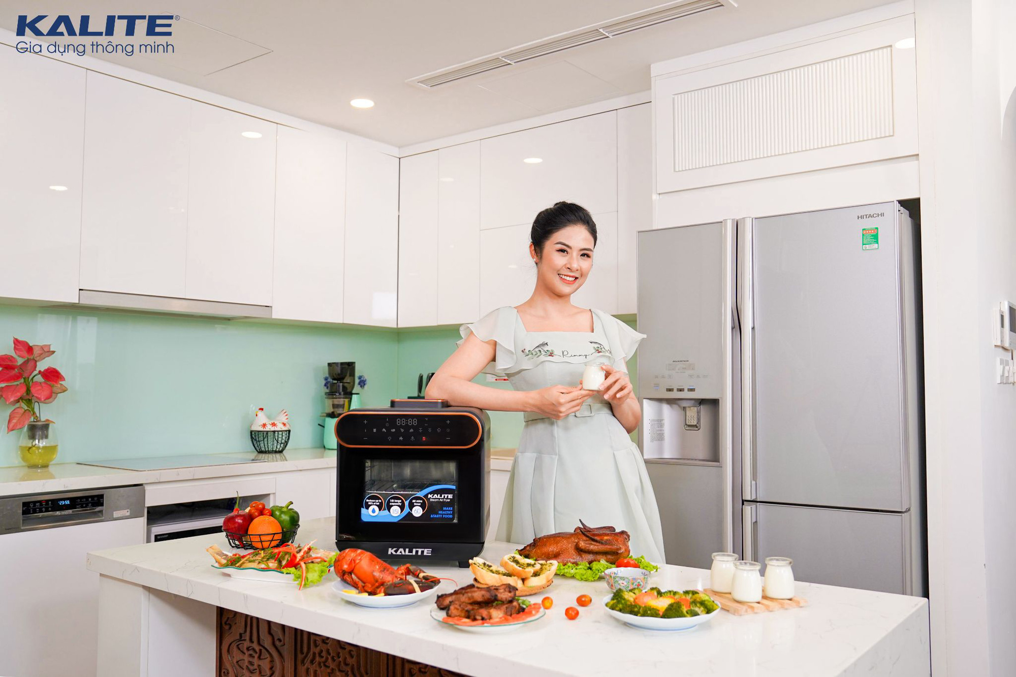 Đột nhập căn bếp của Hoa hậu Ngọc Hân để xem có gì? - Ảnh 2. Đột nhập căn bếp của Hoa hậu Ngọc Hân để xem có gì? - Ảnh 2.