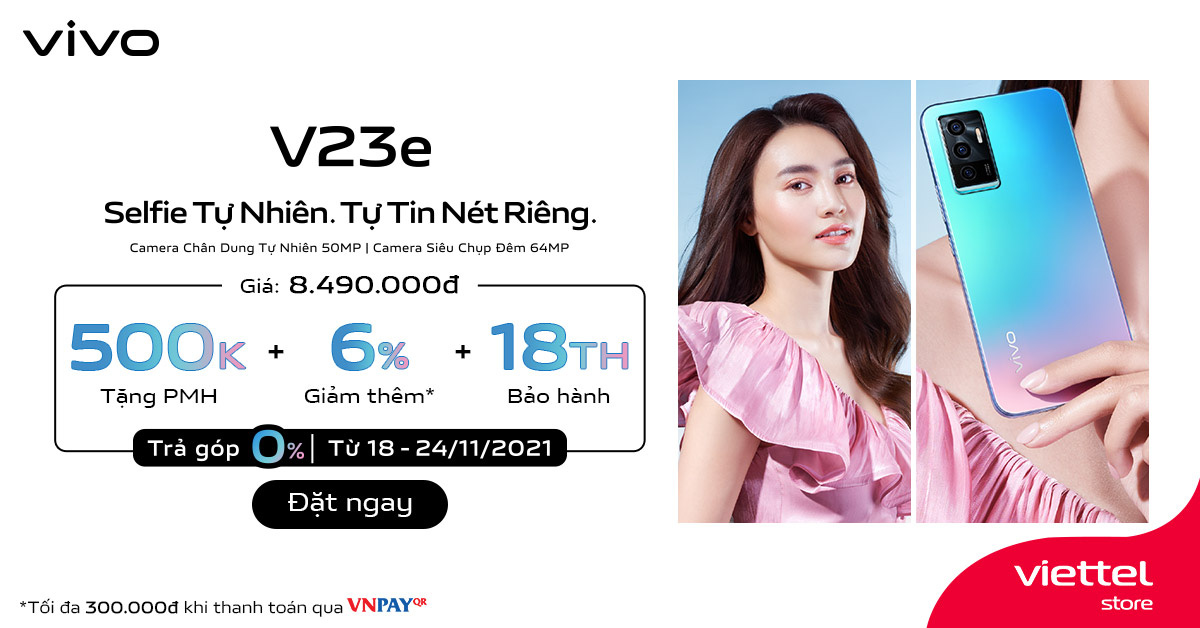 Đã có thể đặt trước vivo V23e tại Viettel Store với nhiều ưu đãi độc quyền - Ảnh 1.