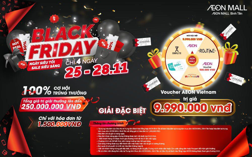 Tưng bừng Black Friday, chơi vòng quay may mắn với ngàn quà tặng - Ảnh 1. Tưng bừng Black Friday, chơi vòng quay may mắn với ngàn quà tặng - Ảnh 1.