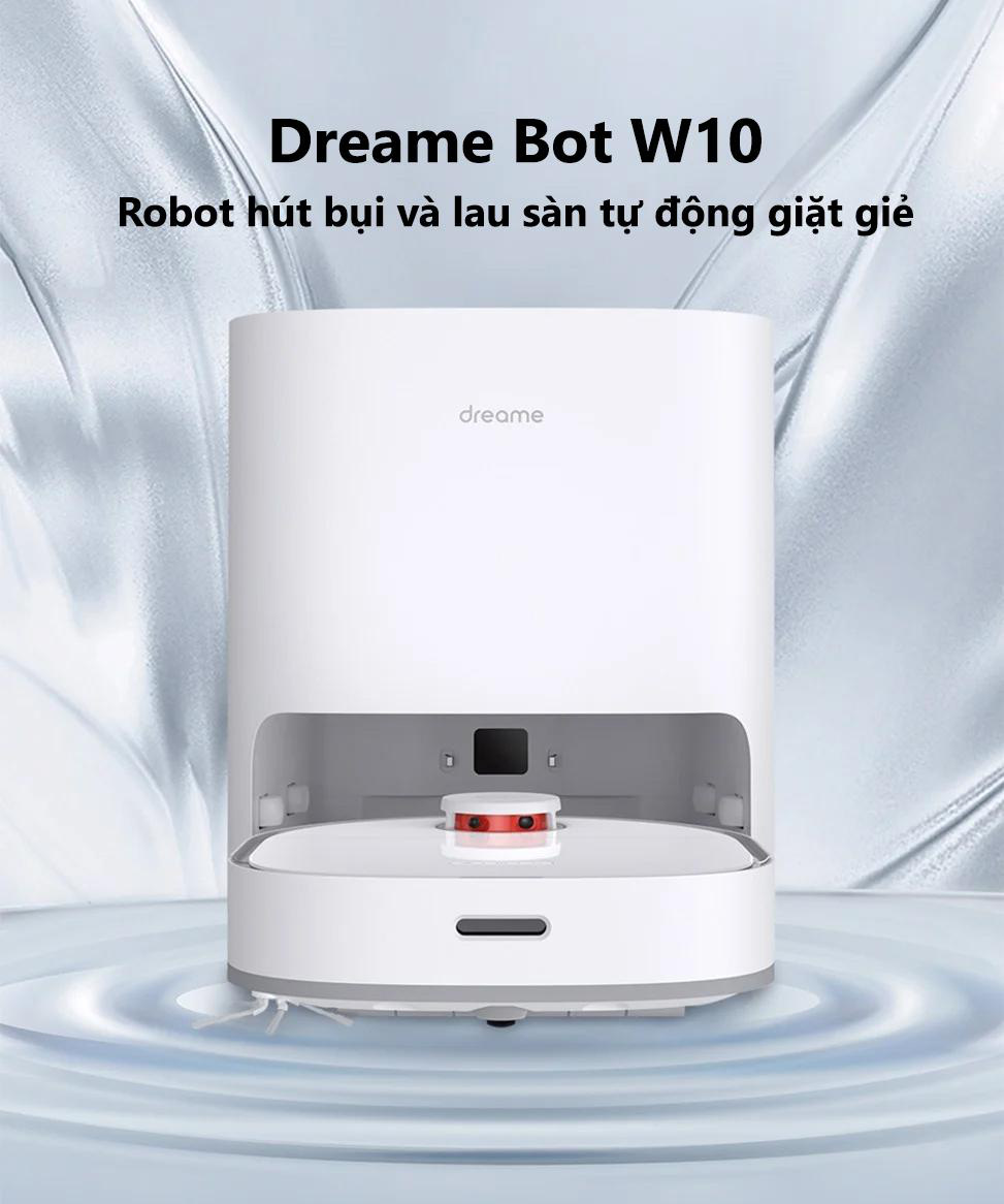 Dreame W10 - “đỉnh chóp” của robot hút bụi/lau nhà: Lực hút mạnh, cảm biến LiDAR, lau xong tự giặt giẻ, tự sấy khô - Ảnh 1. Dreame W10 - “đỉnh chóp” của robot hút bụi/lau nhà: Lực hút mạnh, cảm biến LiDAR, lau xong tự giặt giẻ, tự sấy khô - Ảnh 1.