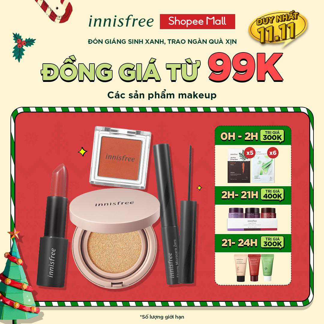 Bắt nhịp trái tim phái đẹp ngày 11.11, innisfree tặng quà “đỉnh của chóp” trên toàn mặt trận Lazada, Shopee, Tiki và website chính hãng - Ảnh 7.