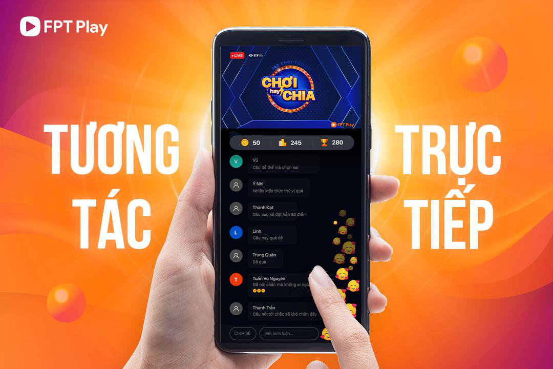 Chương trình Chơi Hay Chia trên FPT Play: Tương tác nhanh, tranh quà khủng - Ảnh 4.