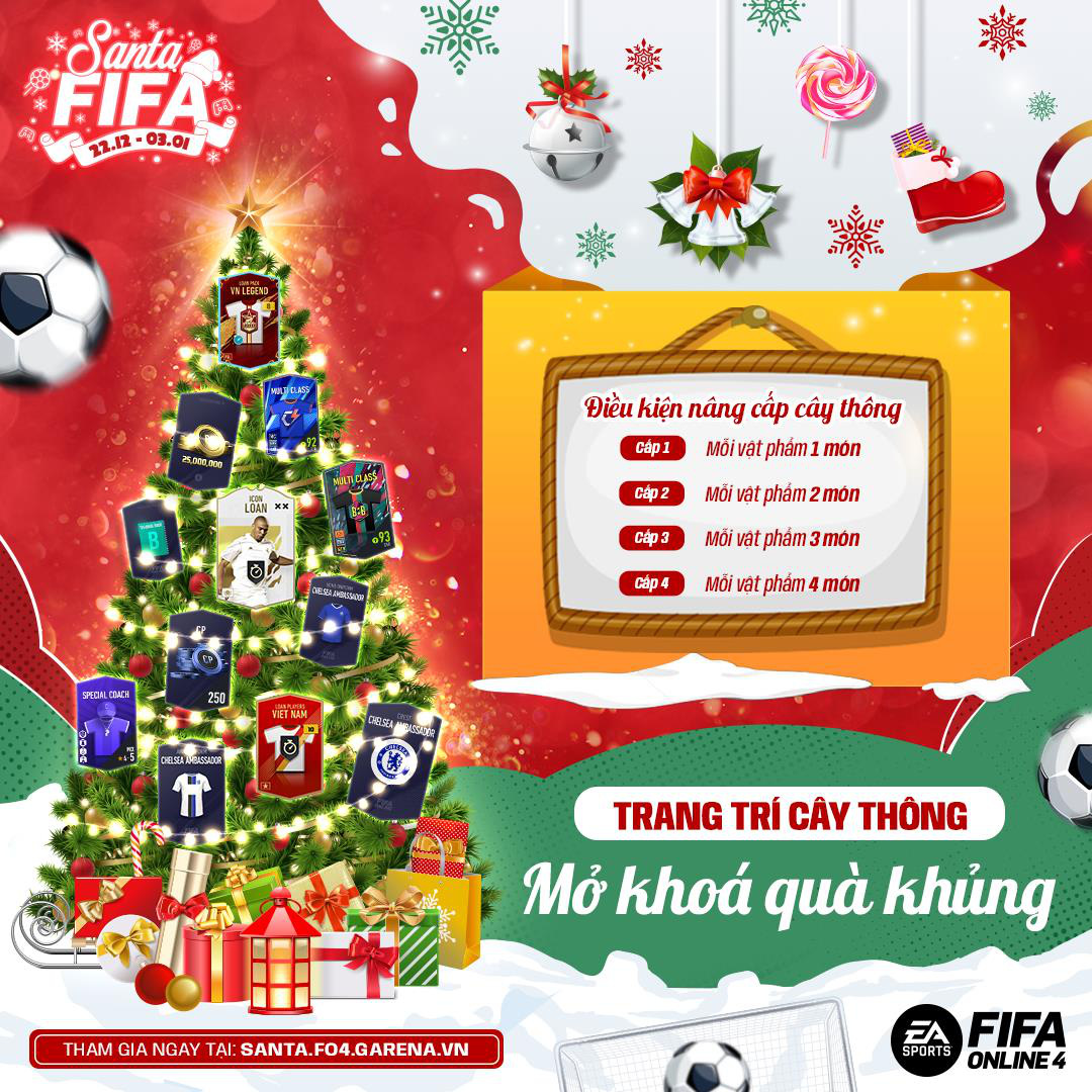 Đón nhận bão quà và cổ vũ Đội tuyển Việt Nam với sự kiện Giáng sinh đến từ FIFA Online 4 - Ảnh 2.