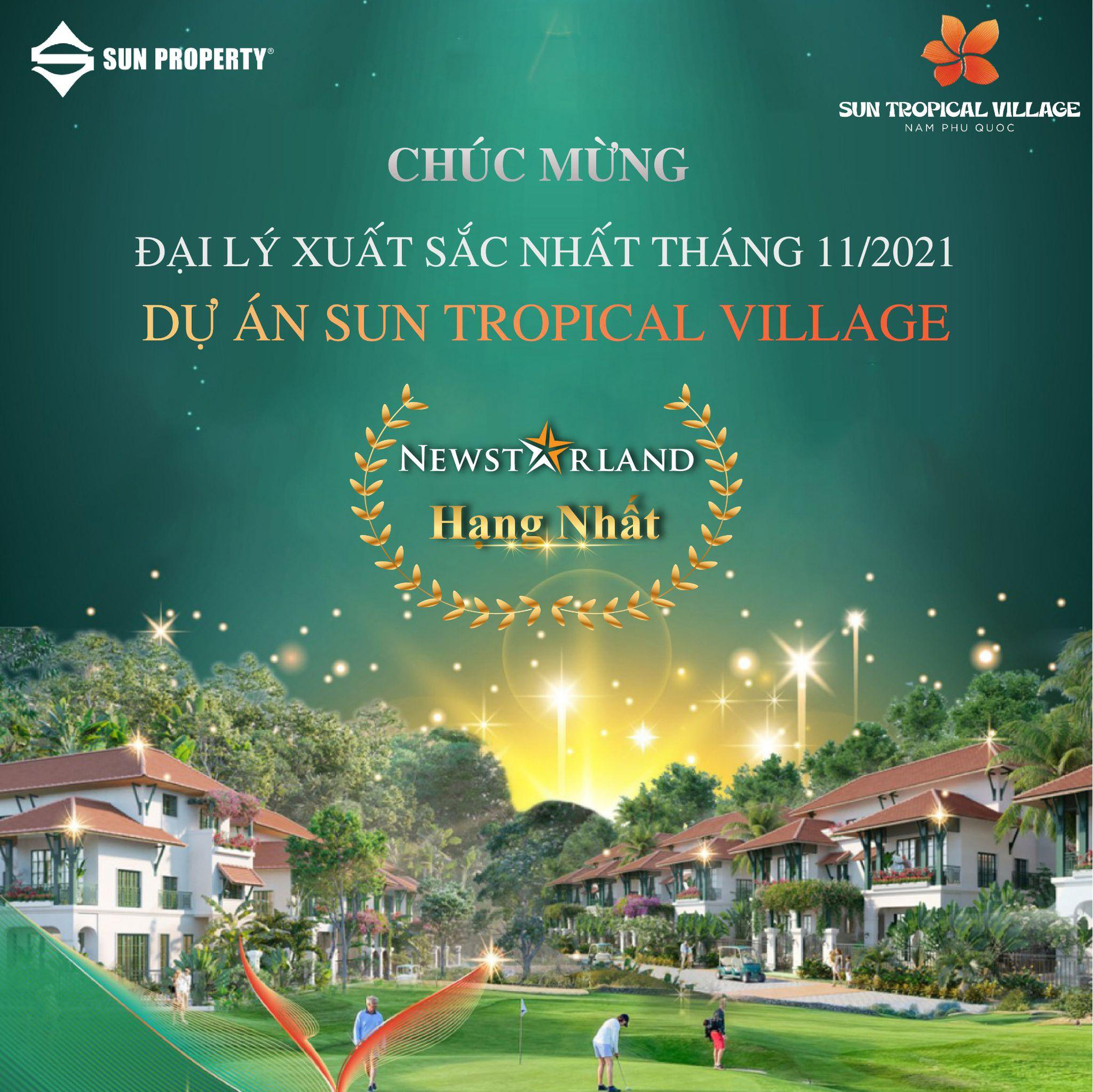 NewstarLand 3 tháng đạt Top đại lý phân phối xuất sắc nhất Sun Property - Ảnh 1.