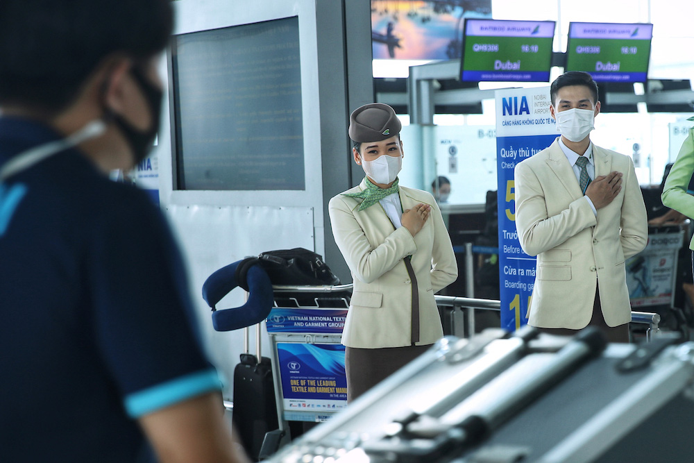 HLV Park Hang-seo cùng các học trò bay thẳng tới UAE trên chuyên cơ Bamboo Airways dự vòng loại World Cup 2022 - Ảnh 3. HLV Park Hang-seo cùng các học trò bay thẳng tới UAE trên chuyên cơ Bamboo Airways dự vòng loại World Cup 2022 - Ảnh 3.