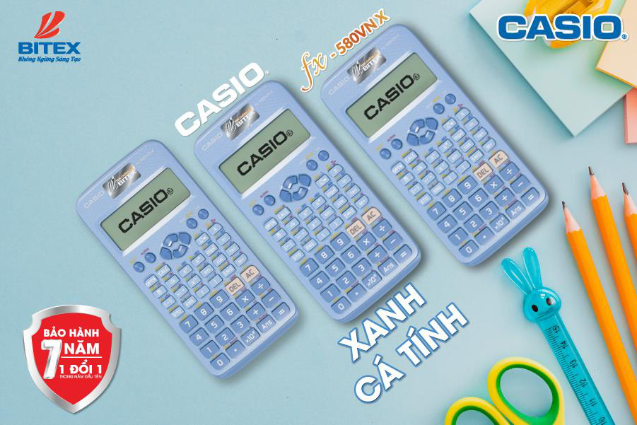 Fan CASIO phấn khích tột độ với visual mới của CASIO fx-580VN X