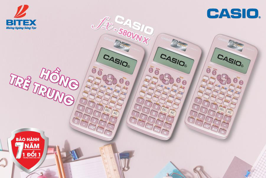 Fan CASIO phấn khích tột độ với visual mới của CASIO fx-580VN X