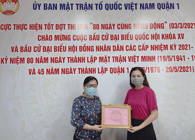 Ngọc Thúy ủng hộ Quỹ vaccine 100 triệu đồng - Ảnh 1. Ngọc Thúy ủng hộ Quỹ vaccine 100 triệu đồng - Ảnh 1.