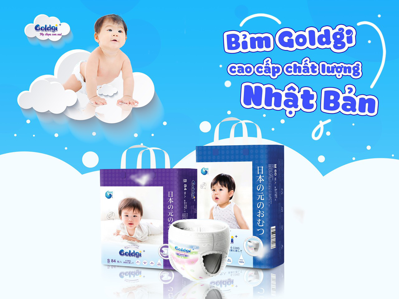 Tã Goldgi - lựa chọn tối ưu mẹ dành cho bé - Ảnh 1. Tã Goldgi - lựa chọn tối ưu mẹ dành cho bé - Ảnh 1.