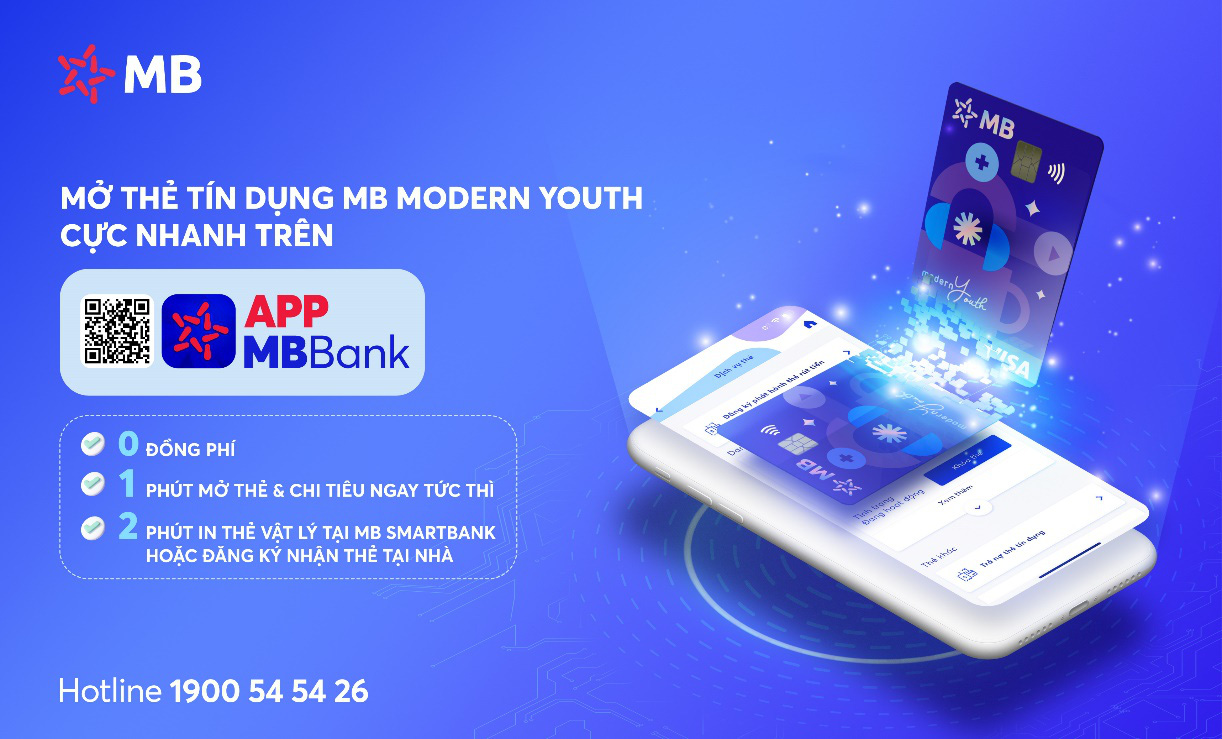 Phát hành thẻ tín dụng online siêu tốc chỉ trong 1 phút trên App MBBank - Ảnh 1. Phát hành thẻ tín dụng online siêu tốc chỉ trong 1 phút trên App MBBank - Ảnh 1.