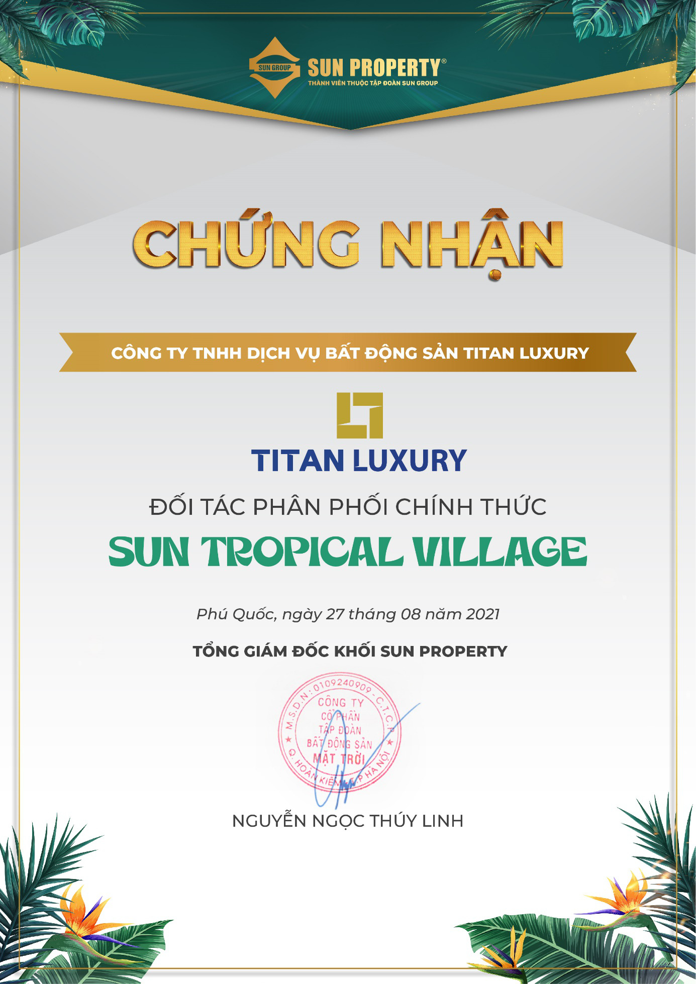 Titan Luxury tiếp tục đồng hành cùng Sun Group phân phối dự án Sun Tropical Village - Ảnh 1.
