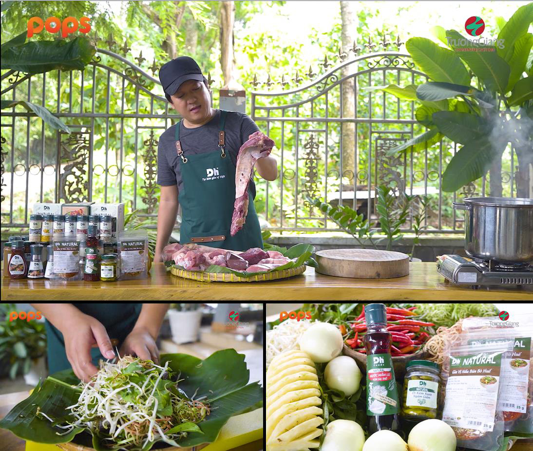 Bắt trend &ldquo;Chị b&uacute;n b&ograve;, Trường Giang v&agrave;o bếp chỉ dẫn c&aacute;ch nấu b&uacute;n b&ograve; Huế si&ecirc;u ngon - Ảnh 1.