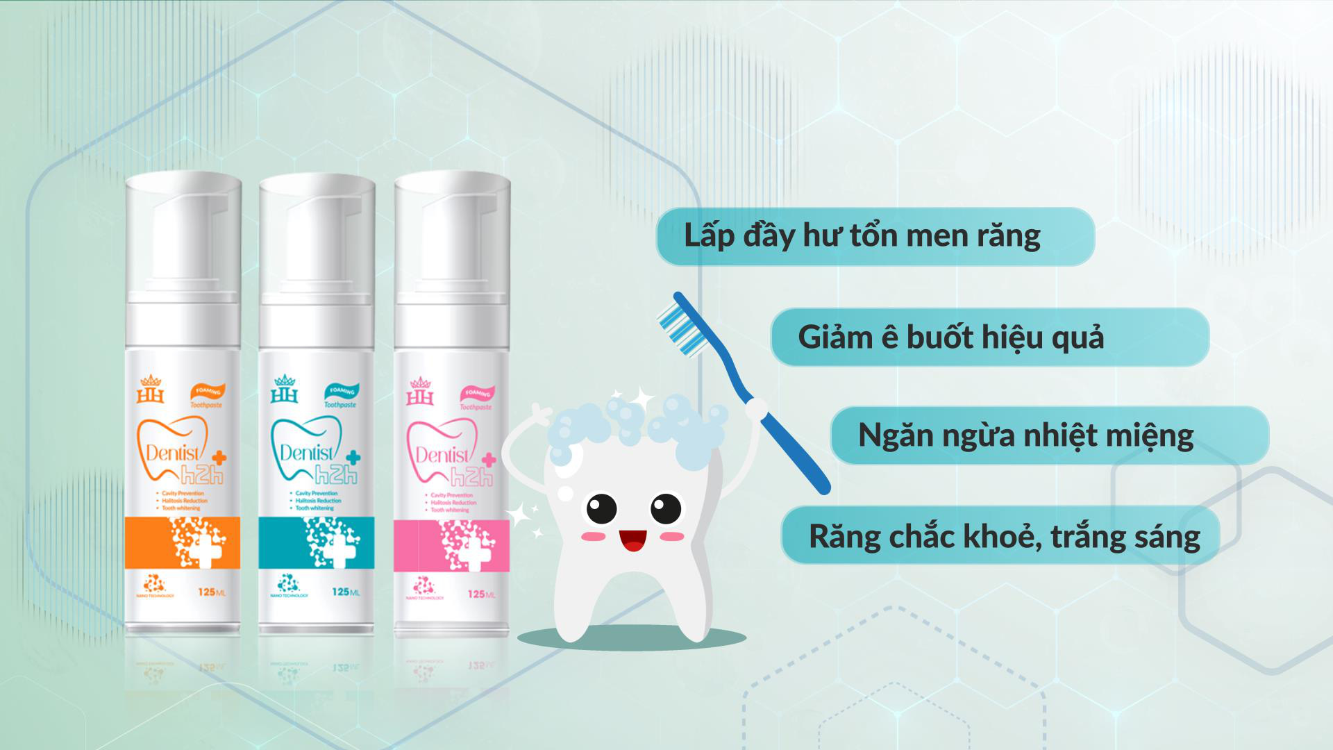 Thực hư c&ocirc;ng dụng Kem đ&aacute;nh răng tạo bọt của Dược phẩm Ho&agrave;ng Hường - Ảnh 1.