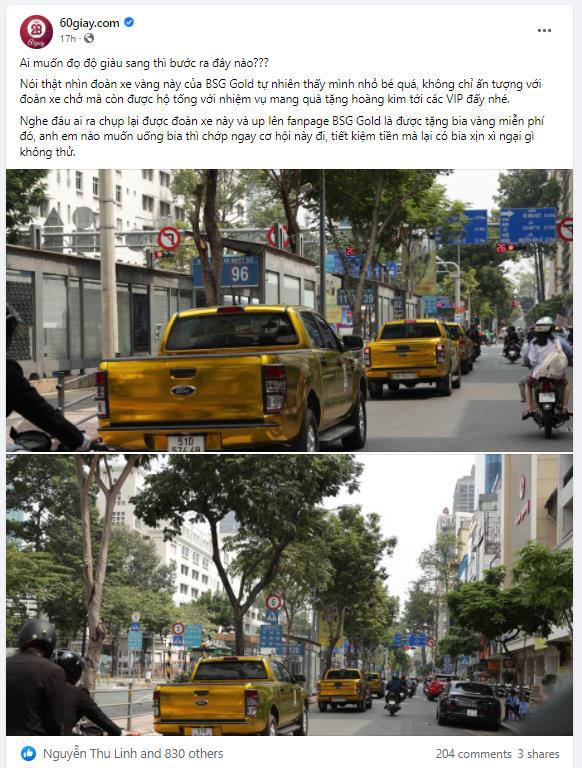 Cư dân mạng rần rần với biệt đội xe chở “gold” trên đường phố Sài Gòn - Ảnh 2.