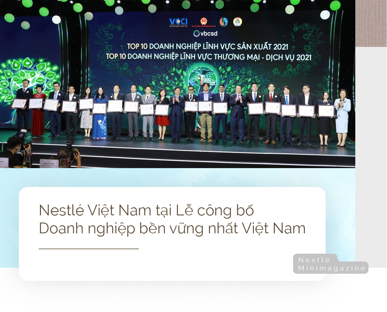 Nestlé Việt Nam và hành trình trở thành doanh nghiệp bền vững nhất năm 2021 - Ảnh 3.