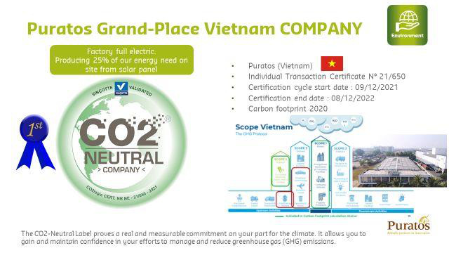 “Hành trình xanh’’ Trung hòa Carbon của Công ty Puratos Grand-Place Việt Nam - Ảnh 1.