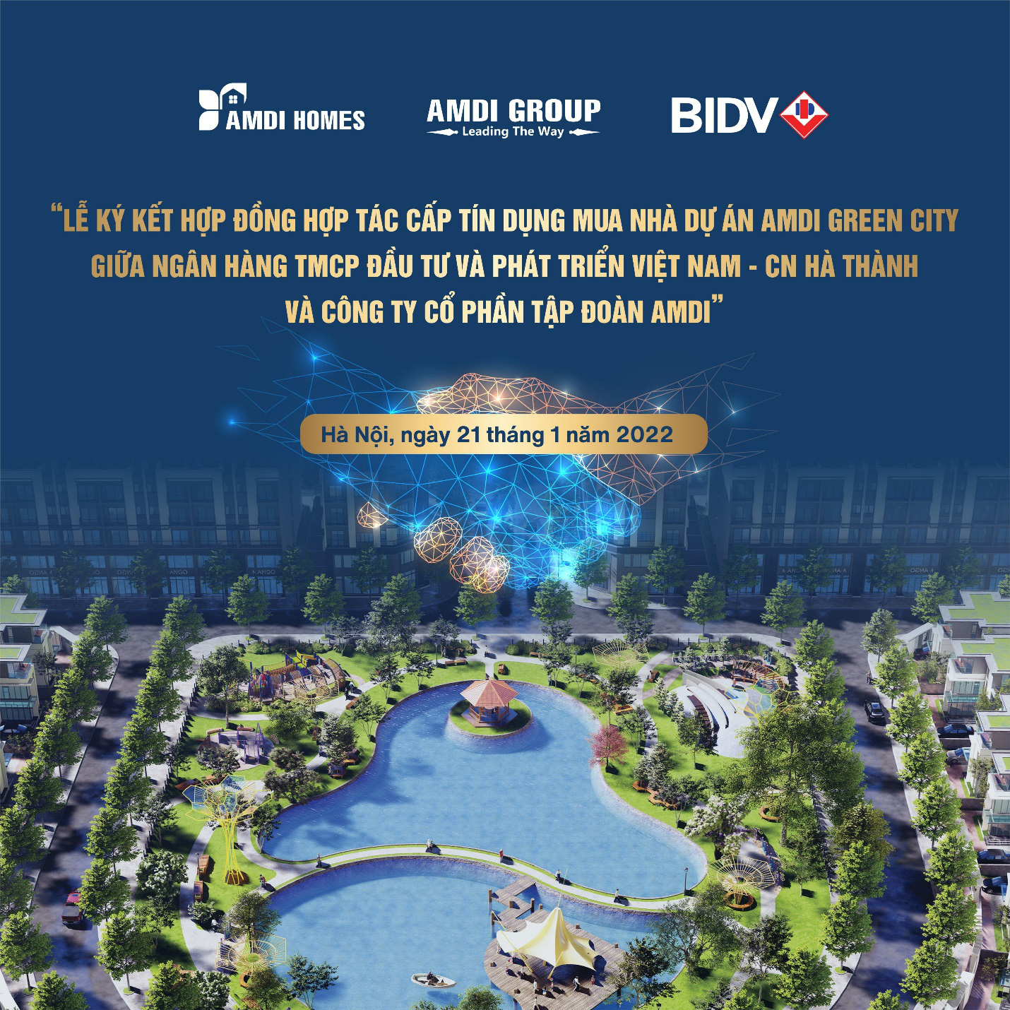 AMDI Group và BIDV ký kết thỏa thuận hợp tác cấp tín dụng mua nhà - Ảnh 1.