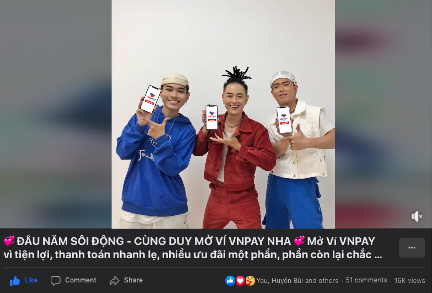 Huyền Lizzie, Thuý Ngân, Thanh Duy lên đồ tone đỏ, cover vũ điệu Mở ví VNPAY cực sung, bật mí cách có lì xì 500K đón Tết - Ảnh 3.