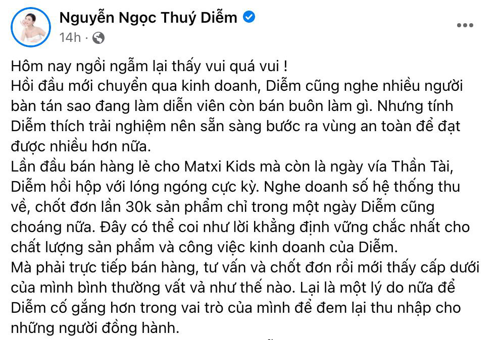 Kinh doanh đỉnh như qu&yacute; c&ocirc; tuổi Dần Thu&yacute; Diễm: Mới mở b&aacute;n lần đầu đ&atilde; &ldquo;chốt đơn&rdquo; 30k sản phẩm - Ảnh 2.