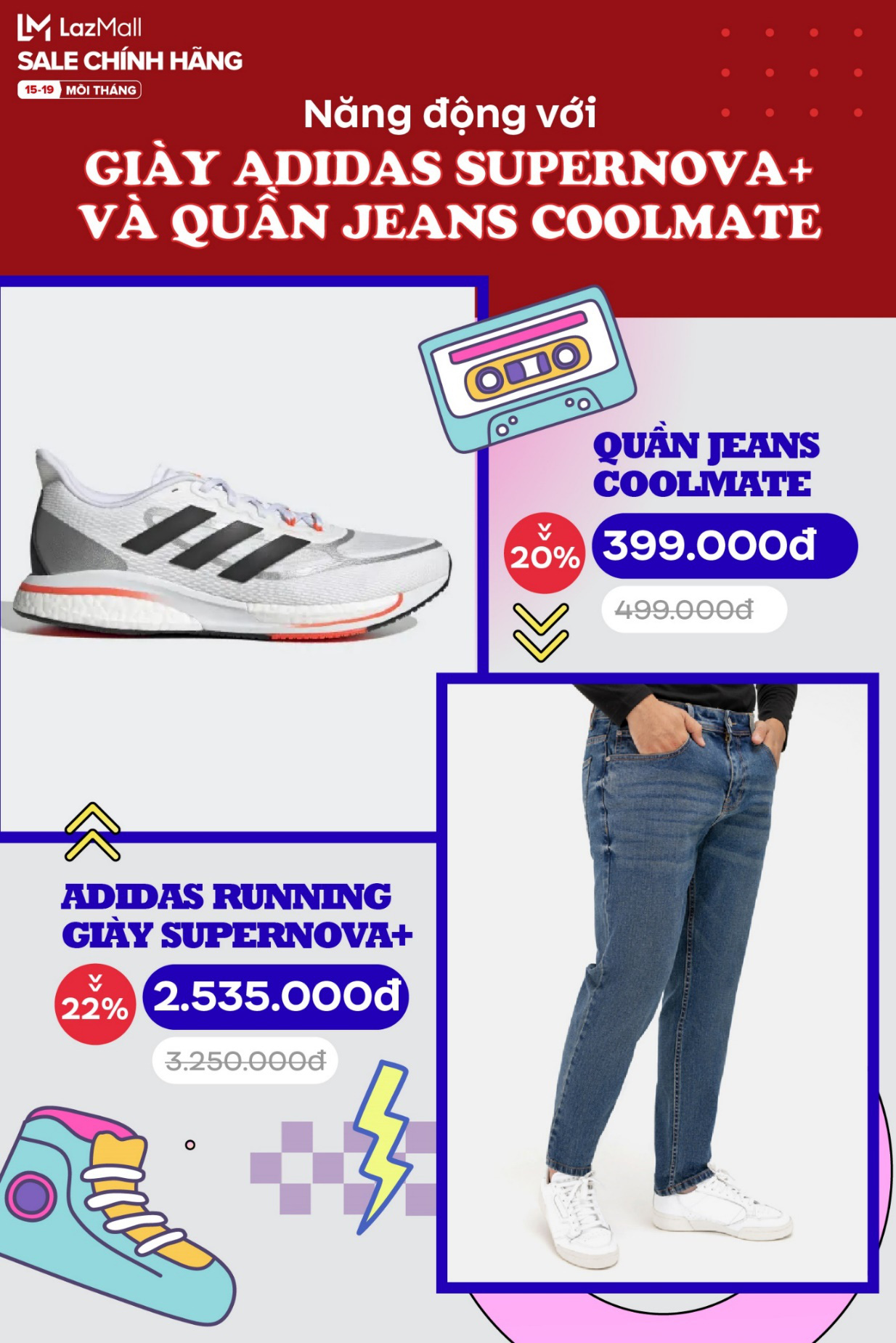 4 ngày LazMall sale kịch sàn đồ chính hãng - Hội Gen Z không thể bỏ qua 5 combo back2school giá hời siêu tiện ích này - Ảnh 3.