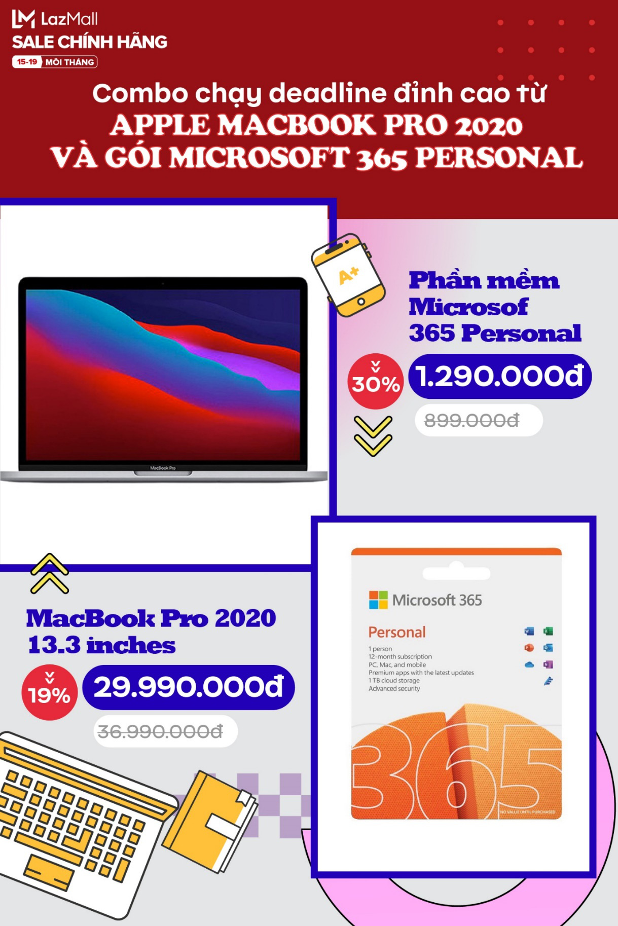 4 ngày LazMall sale kịch sàn đồ chính hãng - Hội Gen Z không thể bỏ qua 5 combo back2school giá hời siêu tiện ích này - Ảnh 5.