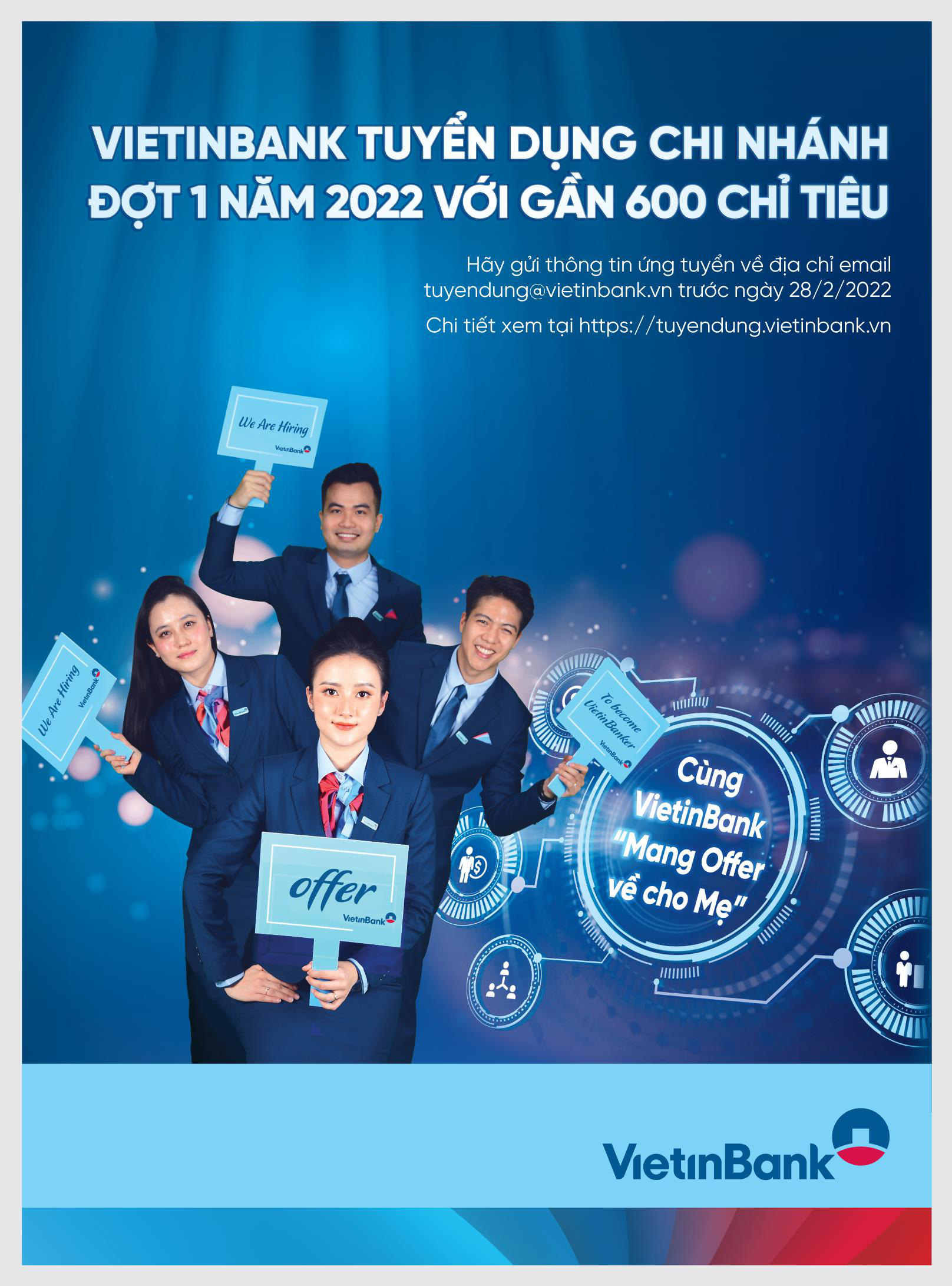 VietinBank tuyển dụng gần 600 chỉ tiêu trên toàn quốc - Ảnh 1.