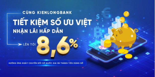 Lãi suất tiết kiệm KienlongBank lên tới 8,6% - Ảnh 1.