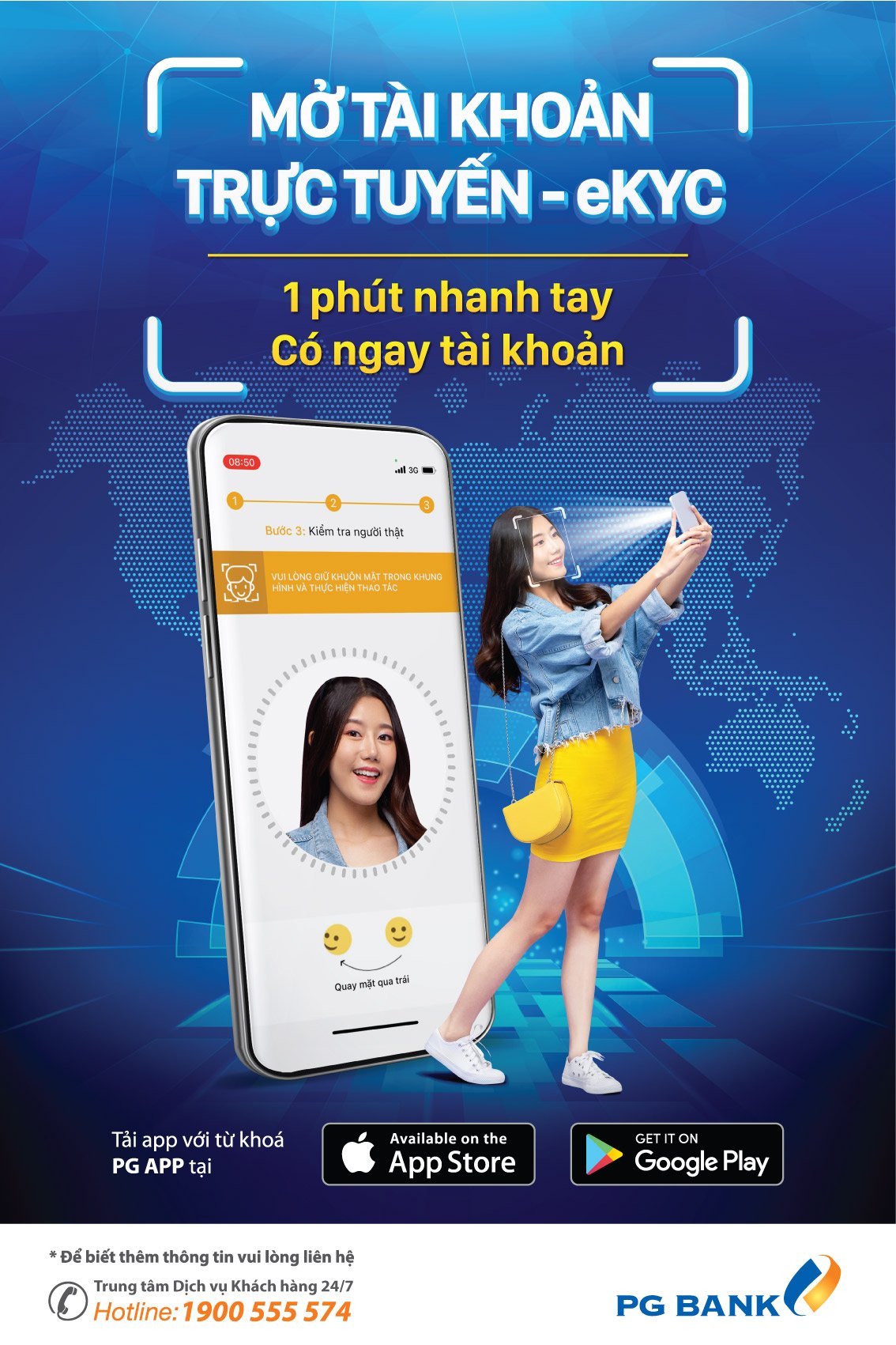 Mở tài khoản tức thì với eKYC của PG Bank - Ảnh 1.