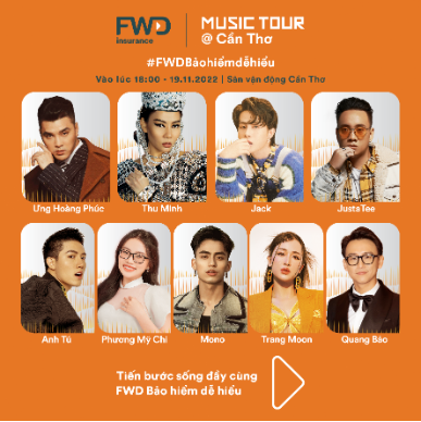 FWD Music Tour Cần Thơ: Sự kiện âm nhạc hoành tráng hội tụ dàn sao khủng - Ảnh 1.
