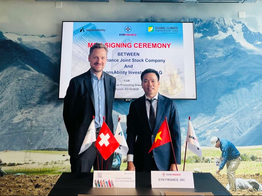 EVNFinance hợp tác với Quỹ responsAbility nhằm mục tiêu thúc đẩy tài chính xanh - Ảnh 1.