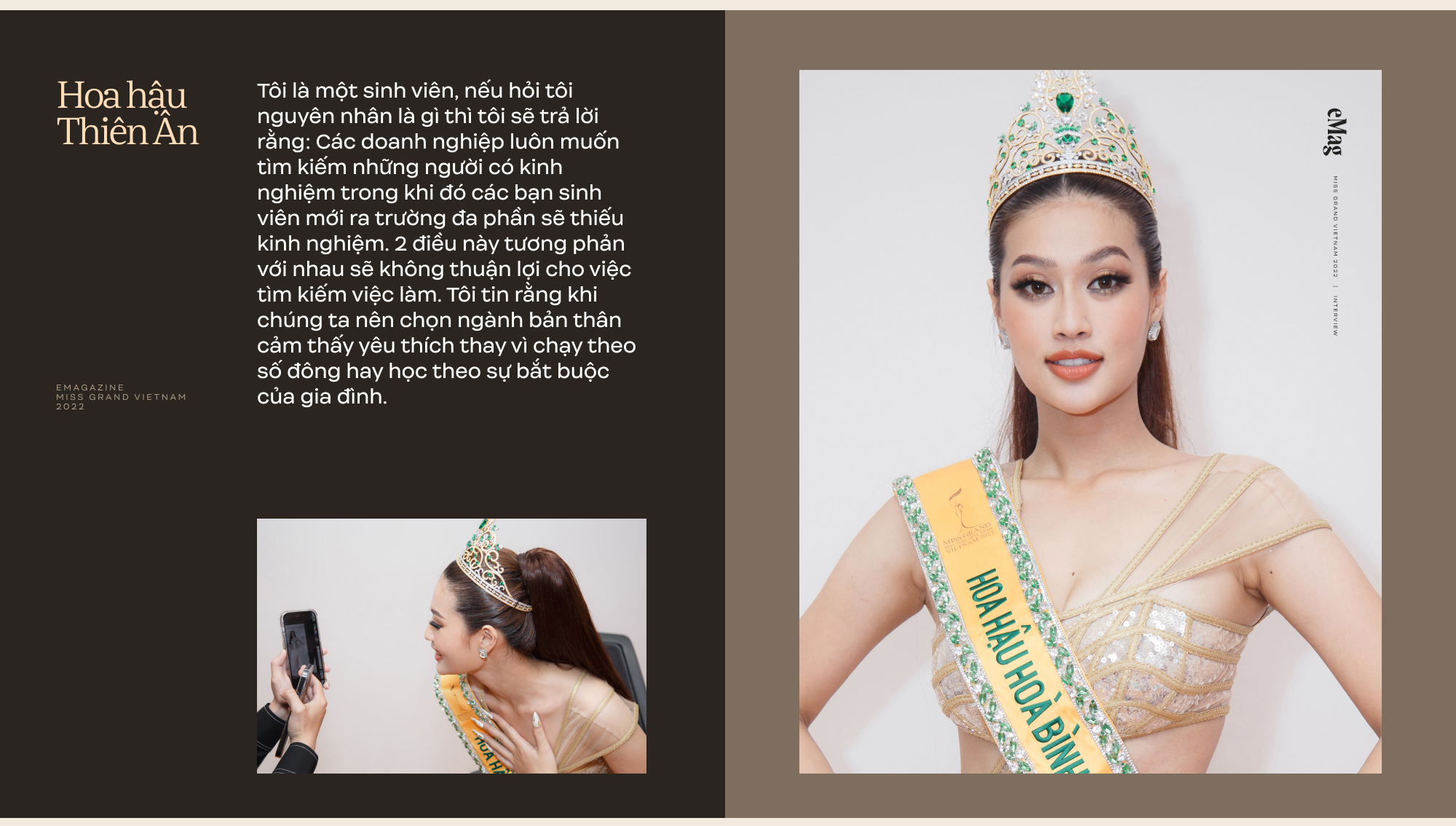 Đoàn Thiên Ân - Tân Hoa hậu Hoà bình Việt Nam 2022: Tôi muốn như Thuỳ Tiên, tiếp tục mang vương miện Miss Grand về Việt Nam - Ảnh 7.