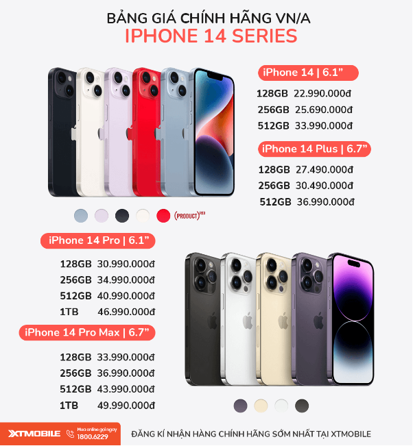 iPhone 14, Pro, Pro Max chính thức mở đặt hàng tại Việt Nam, giá bán chỉ từ 22,9 triệu - Ảnh 1.