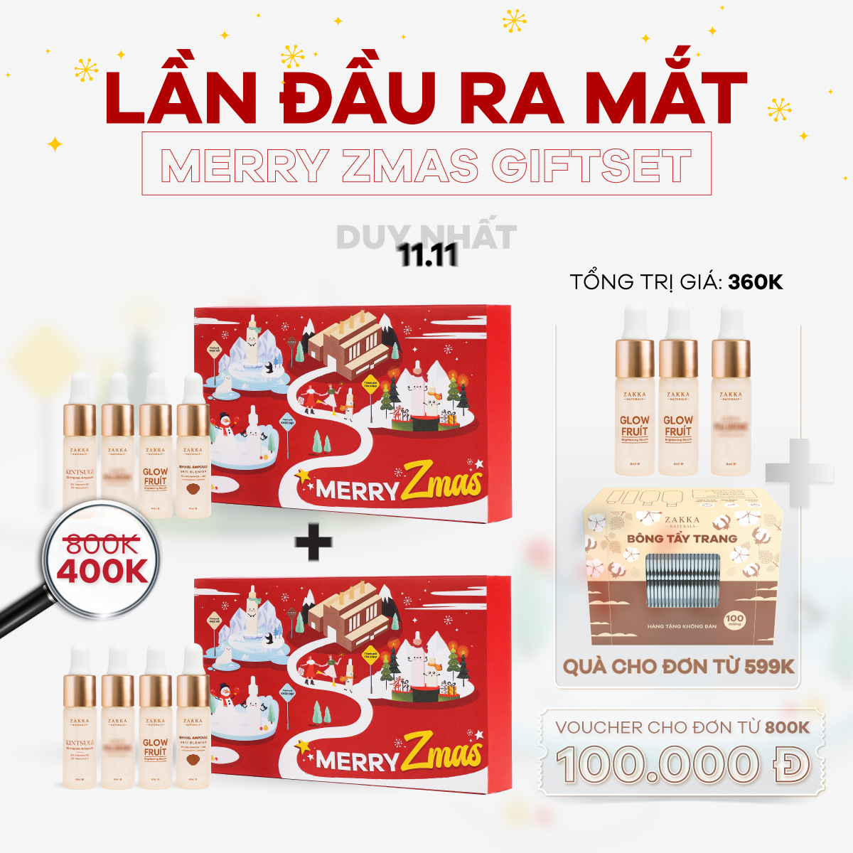 Sale lớn 1 lần trong năm, mỹ phẩm Zakka Naturals tung ưu đãi &quot;Mua 1 tặng 1 Fullsize&quot; duy nhất ngày 11.11 - Ảnh 3.