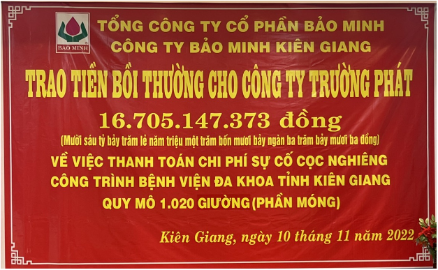 Bảo Minh bồi thường vụ tổn thất tại tỉnh Kiên Giang - Ảnh 1.