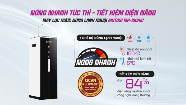 3 lý do không thể bỏ lỡ sản phẩm máy lọc nước nóng lạnh Mutosi - Ảnh 1.