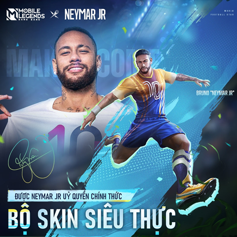 MLBB x Neymar Jr: Bộ trang phục mới toanh chào World Cup Qatar 2022 - Ảnh 1.