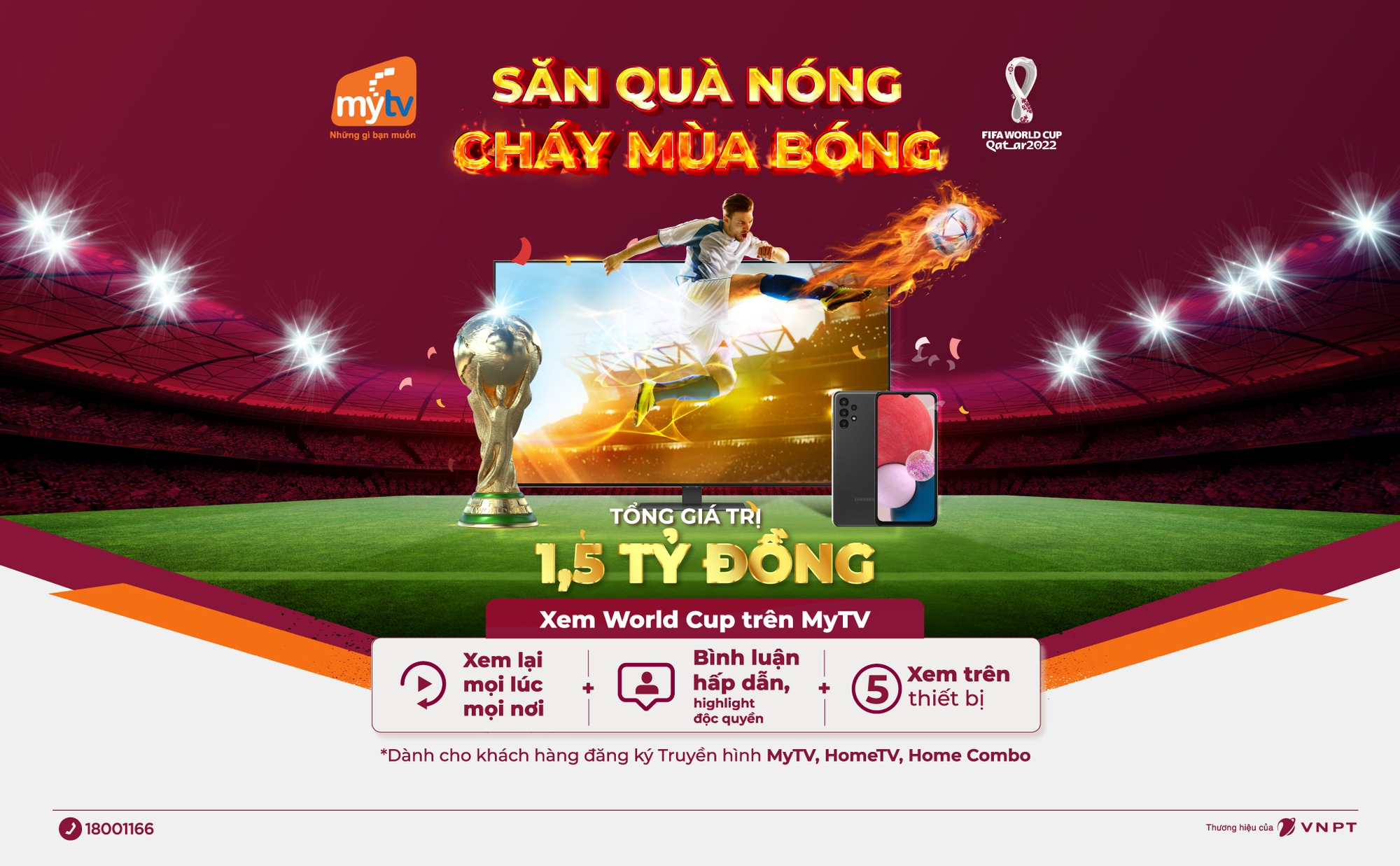 Khởi tranh World Cup 2022, MyTV tung ưu đãi Săn quà nóng - Cháy mùa bóng - Ảnh 1.