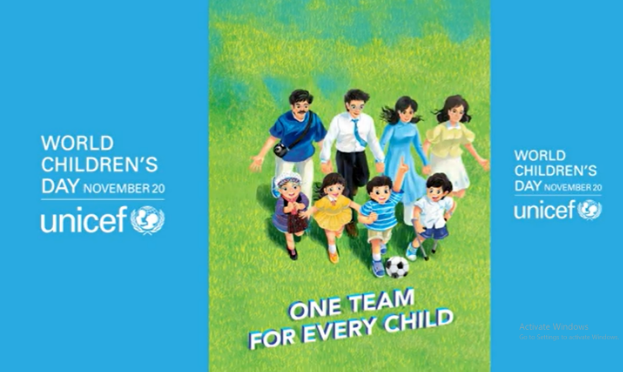 Trụ sở TNG Holdings Vietnam truyền thông điệp vì tương lai trẻ em thế giới - Ảnh 1.