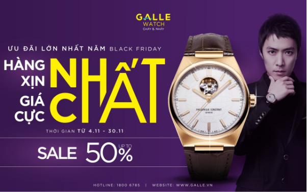 Black Friday - Mua đồng hồ chính hãng giá ưu đãi tại Đồng hồ Galle - Ảnh 2.